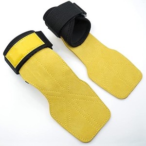 Geo Brothers Company New 2027 PRO Leather Half <b>Finger</b> Weight Lifting Gloves Grips <b>Straps</b> Heavy Duty Exercise Barbell Alternative - Product Image 1