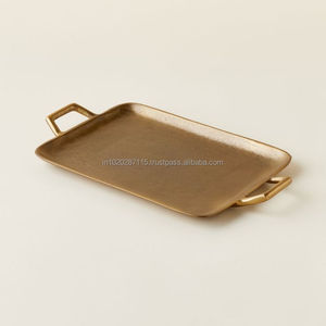 Compre bandeja de chocolate de metal decorativa para servir dulces, postres, frutas secas en las funciones de la fiesta de bodas - Product Image 2