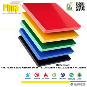 Custom Color PVC WPC Foam <b>Board</b> Sheet 25mm Thickness 0.6 G/cm3 Density Celuka Surface for Interior Cladding Advertising Panels - Product Image 4