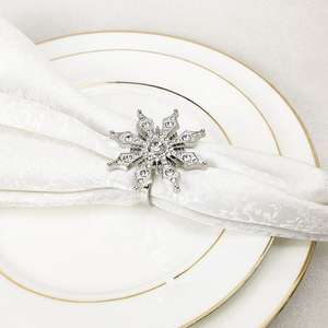 Ensemble d'anneaux de serviette réutilisables élégants, accessoires de table élégants pour les événements, les hôtels et les maisons - Product Image 4