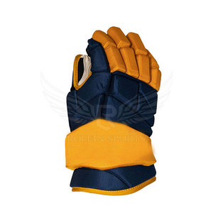 Gants de hockey sur glace renforcés de haute qualité avec design confortable du paume en cuir et fonctionnalités intelligentes - Product Image 4