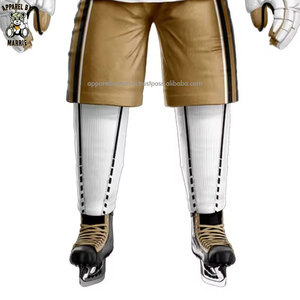 Uniforme de hockey sur glace de qualité professionnelle comprenant un maillot et un short en matériau respirant et léger - Product Image 5