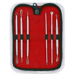 Blackhead Removal Tool Kit Professional Stainless Steel Blackhead Remover Pimple Comedone <b>Extractor</b> Tool Custom Logo - Product Image 5