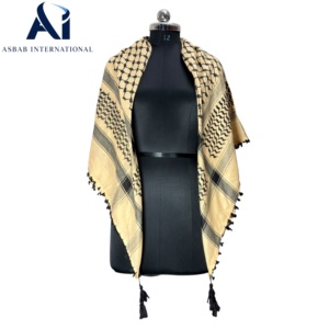 Top Selling Unisex Cotton Checkered Lightweight Keffiyeh Scarf Arafat Square Neck Wrap Casual Everyday Style <b>Accessory</b> - Product Image 1