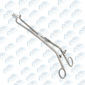 240 Mm Kogan Endocervical Speculum Offset Ring Handles Fenestrated Jaws Gynecological Instruments Grasp Tissues - Product Image 2