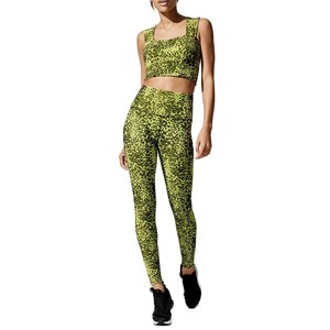 Conjunto de Yoga para Mujer al por Mayor de Alta Calidad, Transpirable, de Spandex/Nylon, 2 Piezas, Ropa Deportiva para Gimnasio, Estándar Internacional - Product Image 1