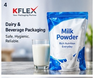 Sachet Doypack pour Lait en Poudre, Stratifié BOPP AL PE, Aseptique, Thermoscellable, pour Emballage de Produits Laitiers et Boissons - Product Image 5