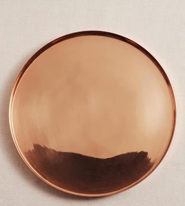 Plateau rectangulaire plat en acier inoxydable écologique couleur or rose pour servir du chocolat et des fruits secs, plat de designer moderne pour les événements - Product Image 4