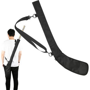 Bolsa para palos de hockey, práctica, para múltiples palos, impermeable, de gran capacidad, con cremallera superior, bolsillos de malla, funda para hockey sobre hielo - Product Image 4