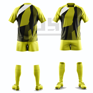 Maillot et short de rugby personnalisés avec impression numérique premium et broderie 3D, nom d'équipe personnalisé, 100 % polyester, sans couture, coupe-vent, léger - Product Image 2