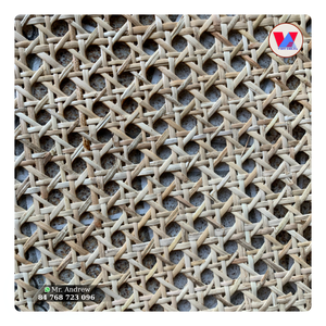 สินค้าขายดี ตาข่ายหวายธรรมชาติรูปหกเหลี่ยม ม้วนตาข่ายหวายถักแบบประหยัดพลังงาน สำหรับประตูตู้ ฉากกั้นห้อง งานฝีมือตกแต่งบ้าน ม้วนละ 15 เมตร - Product Image 1