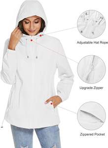 Chaqueta Cortavientos para Mujer con Logotipo Personalizado a Precio de Fábrica al por Mayor, Nueva Chaqueta Cortavientos de Manga Larga a la Moda para Mujer - Product Image 3