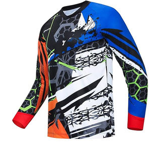 Jersey de Motocross Personalizado OEM, para Carreras MX, Transpirable, de Malla, para Ciclismo de Descenso MTB, de Poliéster/Nailon, de Secado Rápido, Ropa Deportiva - Product Image 3