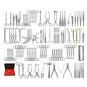 Juego de 103 Instrumentos Quirúrgicos para Laminectomía Neuroquirúrgica, Acero Inoxidable de Grado Alemán, Retractores Espinales, Pinzas, Alicates, Kit - Product Image 1