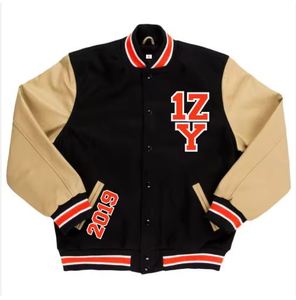 2026 OEM Custom High Quality <b>Men's</b> <b>Baseball</b> Varsity <b>Jacket</b> with Stand Collar Canvas Fabric Customizable <b>for</b> Winter Use - Product Image 4