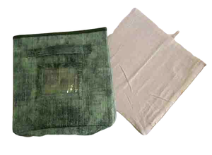 Wholesale <b>Canvas</b> Printed Cotton Fabric Storage <b>Box</b> Nice Dustbin for Offices Homes Stitched Card Board Green Life Shopping Bags - Product Image 3