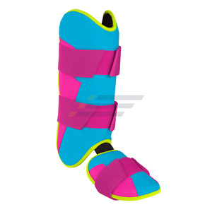 Protège-tibias de baseball professionnels les plus populaires, en PU et nylon durables, avec protection du cou-de-pied et doubles sangles élastiques – Vornex Industry - Product Image 1