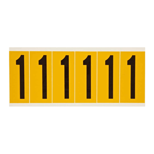 Étiquettes extérieures flexibles de 3 pouces, noir sur jaune, par Brady, pour l'identification des équipements et la signalisation de sécurité - Product Image 3