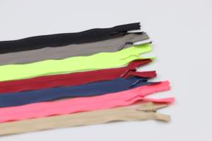 Direct Factory Sale Wholesale 3# Nylon Invisible Hidden <b>Zipper</b> Colorful Fabric Apparel <b>Zippers</b> Stock for Dress Garments - Product Image 1