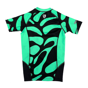 Short Sleeve Rashguard Sublimated BJJ Compression MMA Gym Wear Shirt Custom Sublimation Rash Guard <b>Surfing</b> rash guards - Product Image 2