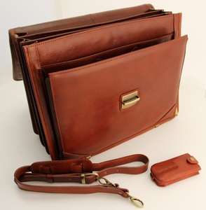 Maletín de Cuero Genuino Vintage para Portátil, Bolsa de Mensajero para Negocios, para Hombre, Hecha a Mano, Bolsa de Oficina para Portátil - Product Image 6