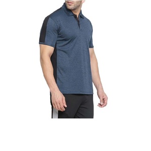T-shirt de sport pour homme respirant à coupe classique, col montant, séchage rapide, haute élasticité, en polyester, idéal pour l'entraînement et les activités de plein air - Product Image 3