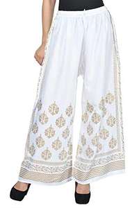 Estampado dorado Negro Casual Boho Hippie Lounge Wide Palazzo Pant Cintura elástica Pantalones de yoga Verano sostenible Boho Hippie Gypsy - Product Image 2