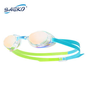Lunettes de natation SAEKO CE Elite compétitives, verres miroir UV400, anti-buée, étanches, haute qualité - Product Image 6