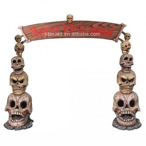 Arco de bruja Calabaza gigante Espantapájaros Torre feliz Monstruo malvado Linterna Árbol Ratones Segador Pilar Bruja Murciélago Gato <span class=keywords><strong>Pato</strong></span> Búho Tarántula - Product Image 2