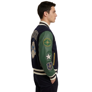 High Quality ODM OEM Customized Wool Varsity <b>Jacket</b> <b>For</b> <b>Men</b> Chenille Patchwork Custom Embroidered <b>Baseball</b> <b>Jacket</b> - Product Image 2