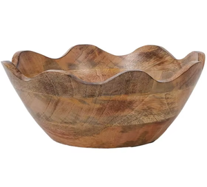 Bol en bois de manguier de qualité supérieure, fait main, plat de service naturel pour la cuisine, la salle à manger et la décoration intérieure - Product Image 3