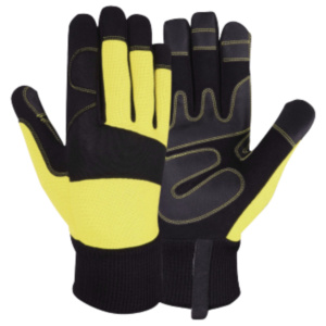 Guantes de Seguridad Resistentes a Impactos de Alta Calidad, Reforzados con Cuero Sintético, Látex y Amara, para Trabajo Mecánico - Product Image 4
