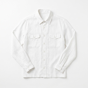 Men's <b>Summer</b> Linen Shirt <b>Jacket</b> <b>Lightweight</b> Casual Linen Overshirt OEM ODM Wholesale Factory Private Label Low MOQ - Product Image 2