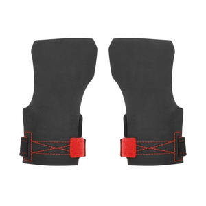 Soportes Transpirables para las Palmas de las Manos para Levantamiento de Pesas, Soportes Ajustables de Neopreno para las Palmas de las Manos, Rojo y Negro, Equipo de Ejercicio para los Dedos - Product Image 4