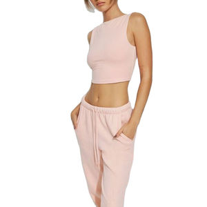 Camiseta sin mangas de verano transpirable con estampado digital y bordado para mujer, cuello redondo acanalado, informal - Product Image 1