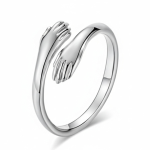 Trendy Handshape 925 Silver Rings for everyday wear, party ring, <b>gift</b> for him her jewelry - Product Image 4
