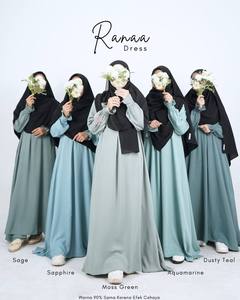 ABAYA MUSULMANA DE POLIÉSTER, VESTIDO CASUAL SUAVE Y LIGERO, VENTA AL POR MAYOR, ENVÍO GLOBAL - Product Image 2