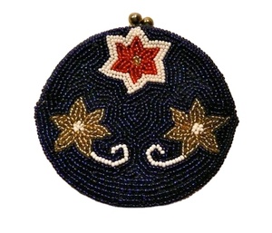 <b>Vintage</b> Seed Beaded Coin Purses for Women Girls Hand Embroidered <b>Mini</b> Zipper Bag Customizable Colors Christmas Parties - Product Image 1