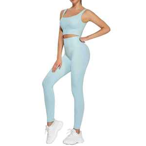 Ensemble de fitness pour femmes, soutien-gorge de sport haut de gamme et leggings d'entraînement confortables, yoga flexible pour femmes - Product Image 2