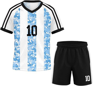 ชุดฟุตบอลเด็กแบบซับลิเมชั่นสั่งทำพิเศษ เสื้อและกางเกงขาสั้น ระบายอากาศได้ดี เหมาะสำหรับทีมเยาวชน - Product Image 1