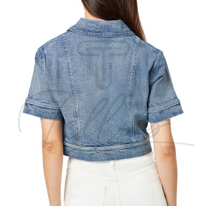 เสื้อกล้ามยีนส์ผู้หญิงสไตล์ใหม่ สีพื้น ปักลายถักโครเชต์ ระบายอากาศ แห้งเร็ว ปรับขนาดได้สำหรับผู้หญิง - Product Image 3