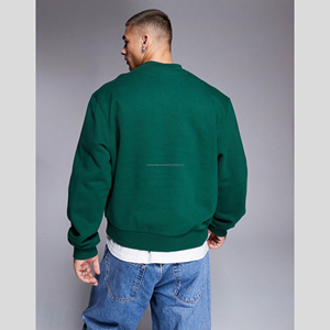 OEM Custom Make Ras Du Cou Pull Sweat À Capuche Noir Blanc Fluffy Drop Shoulder Men Street Wear Sweatshirts - Product Image 6