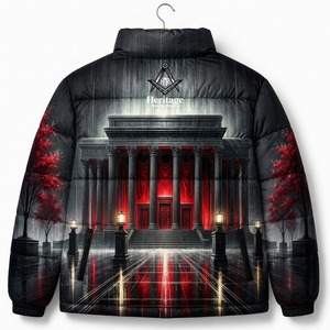 Veste coupe-vent d'hiver respirante par sublimation, vêtement maçonnique grec, insignes de fraternité, tenue maçonnique, vêtements de la fraternité - Product Image 4