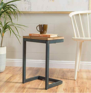 Mesa de Centro de Hierro con Base de Metal, Mesa de Centro de Hierro para Sala de Estar, Muebles para el Hogar - Product Image 1