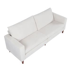 2139 Divano Moderno in Velluto a Coste Beige per Soggiorno e Balcone (2139BG) - Product Image 2