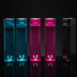 ชุดขวดน้ำพลาสติก H2O สีสันสดใส 5 ชิ้น ขวดน้ำทรงเพรียวใส ใช้ซ้ำได้ ปิดสนิท ป้องกันการรั่วซึม เหมาะสำหรับออกกำลังกาย โรงเรียน และการเดินทาง - Product Image 4