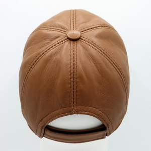 Casquette élégante en cuir souple personnalisable unisexe avec sangle réglable, finition premium, mode outdoor, respirante, légère pour l'été - Product Image 5