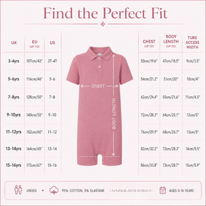 Combinaison Polo Rose Taupe |   Vêtements sensoriels spéciaux pour enfants, vêtements inclusifs, coton extensible, fermeture éclair, doux, adaptatifs, unisexe, tous les âges - Product Image 4