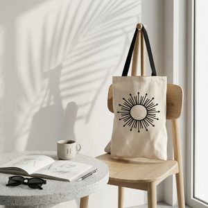 Bolsa de Mano de Algodón Orgánico, Bolsa de Transporte Ecológica de Algodón |   Bolsa de Compras Reutilizable al por Mayor de Fabricante Indio, Bolsa Personalizada con Impresión - Product Image 2