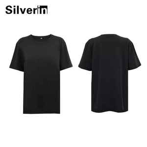 เสื้อยืดผ้าฝ้ายสำหรับผู้ชายใส่สบาย ผสมใยเงินบริสุทธิ์ - Product Image 1